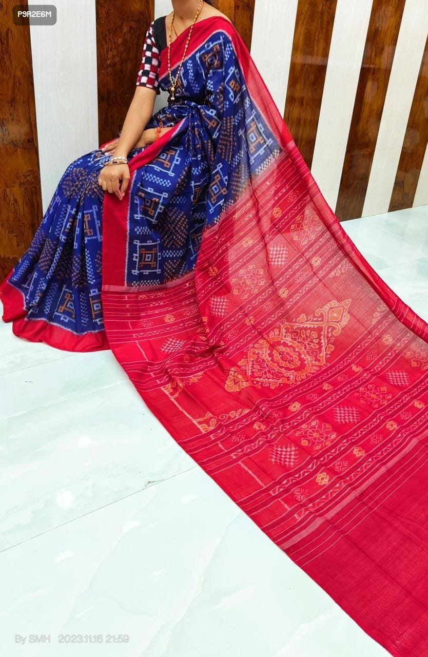 Digital Print Linen Saree with Blouse – 6.30 Meters