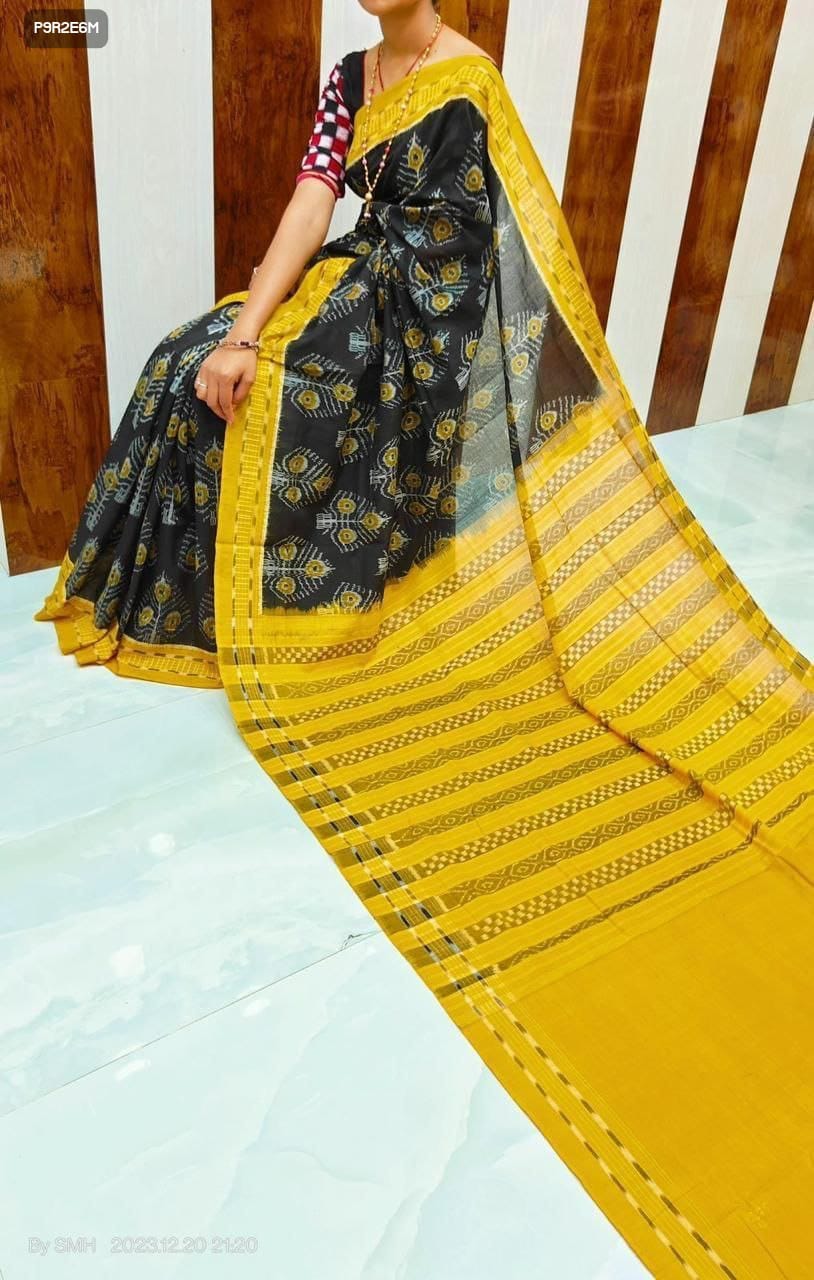 Digital Print Linen Saree with Blouse – 6.30 Meters