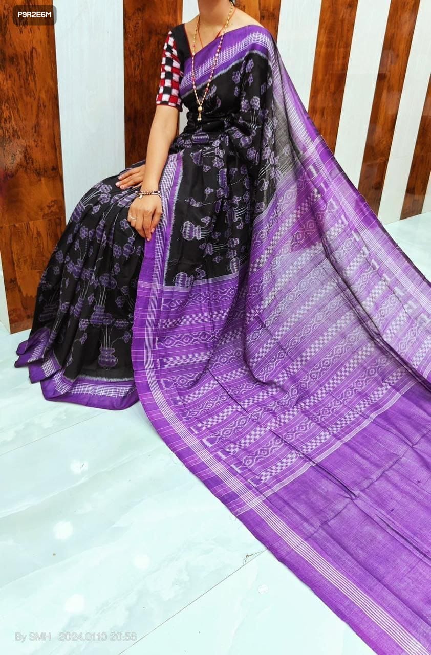 Digital Print Linen Saree with Blouse – 6.30 Meters