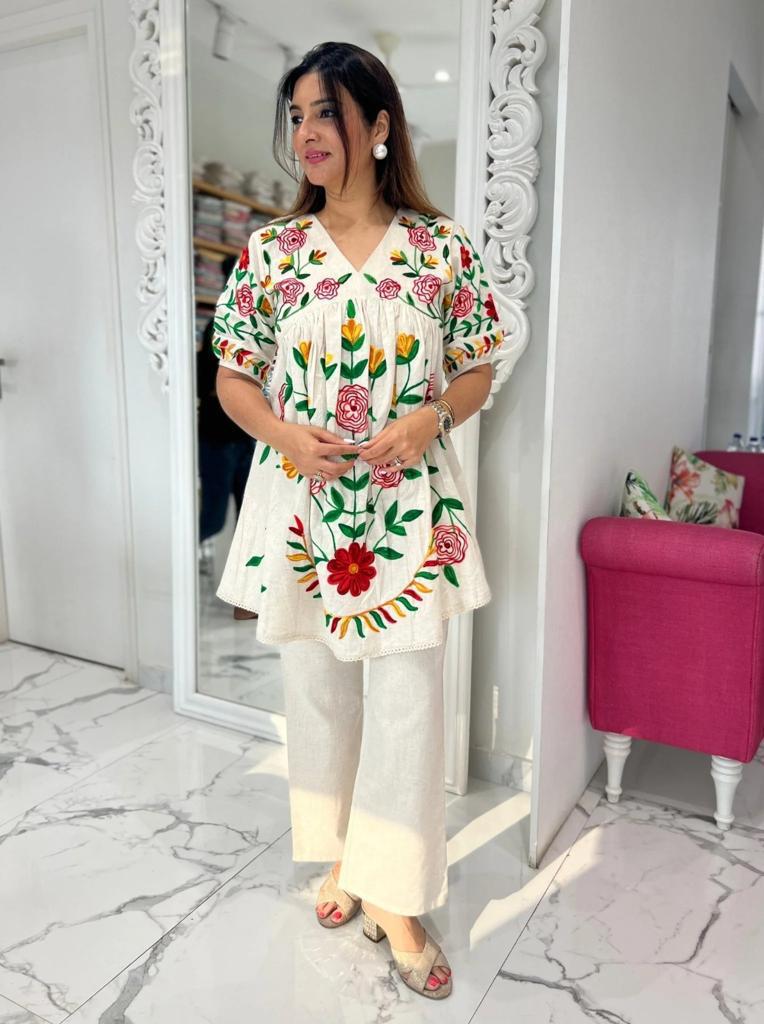 bell bottom dress designs Co Ord Bell Bottom Style Dresses HERE&NOW Women's Solid Co-Ord Set Dress Long Bell Sleeves