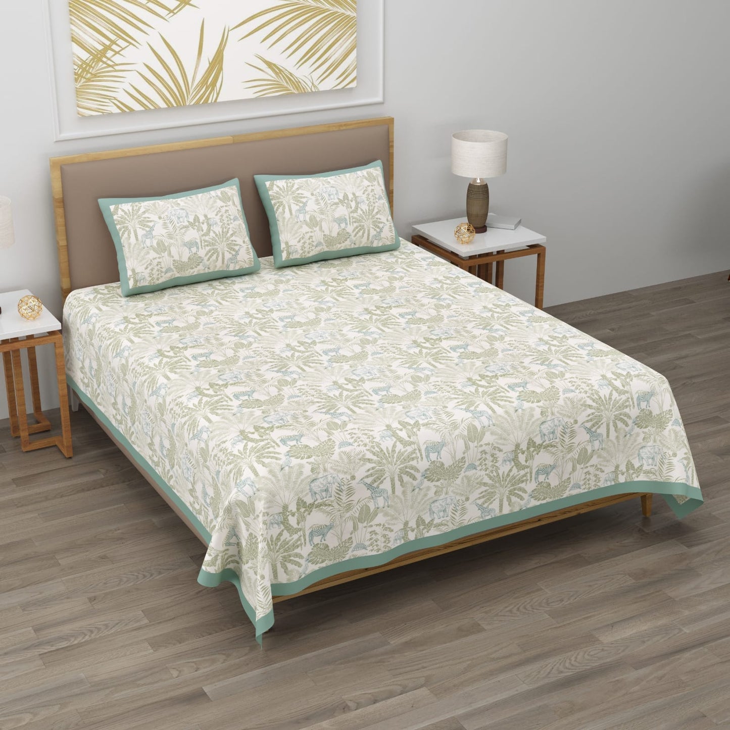 Super King Size Comfort - Jumbo Bed Sheet Set (10ft x 10ft) with Pillow Covers (Cotton)