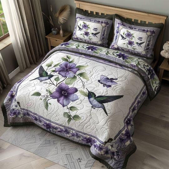 3-Piece Cotton King Size Bedsheet Set with 2 Pillow Covers