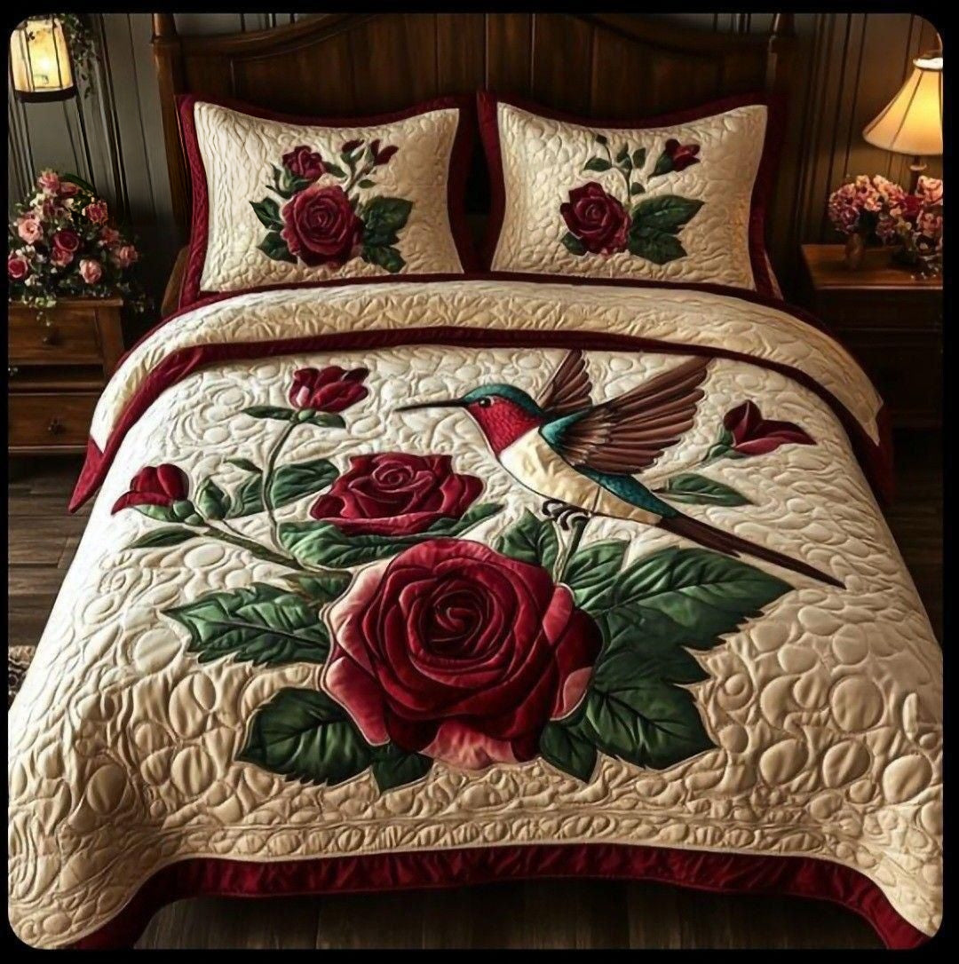 3-Piece Cotton King Size Bedsheet Set with 2 Pillow Covers