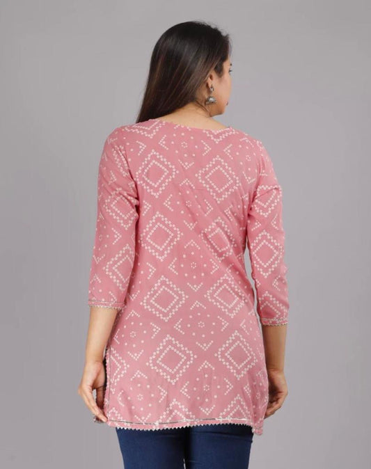 Printed Embroidery Rayon Top - Beautifully Embellished with Intricate Designs