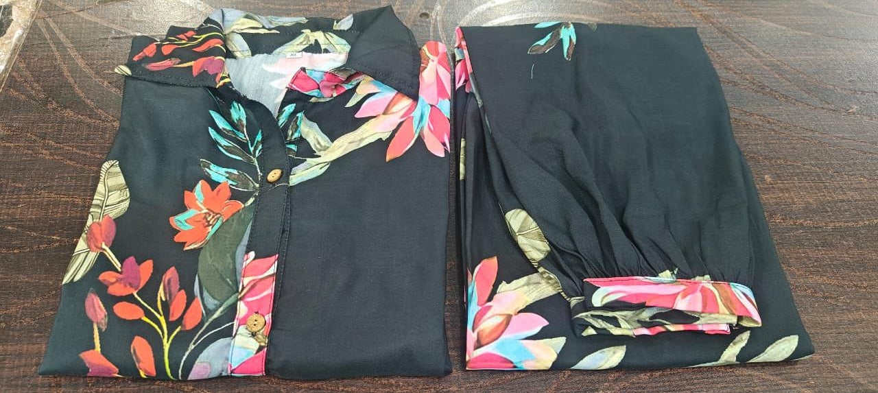 Printed Maslin Kurta Cord Set