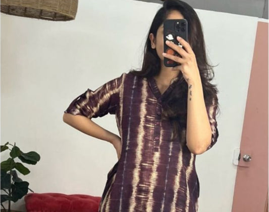 Taj Group Cotton Tai Dai Kurta and Afghani Pant