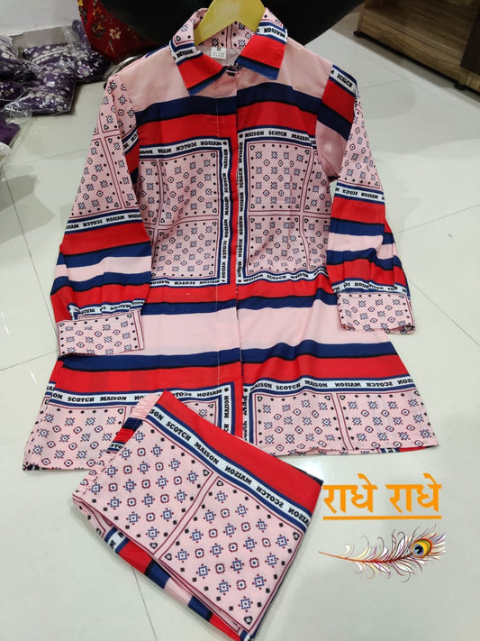 Muslin Digital Print Co-ord Set