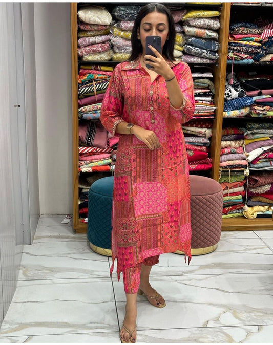 Maslin Co-ord Set with Digital Print