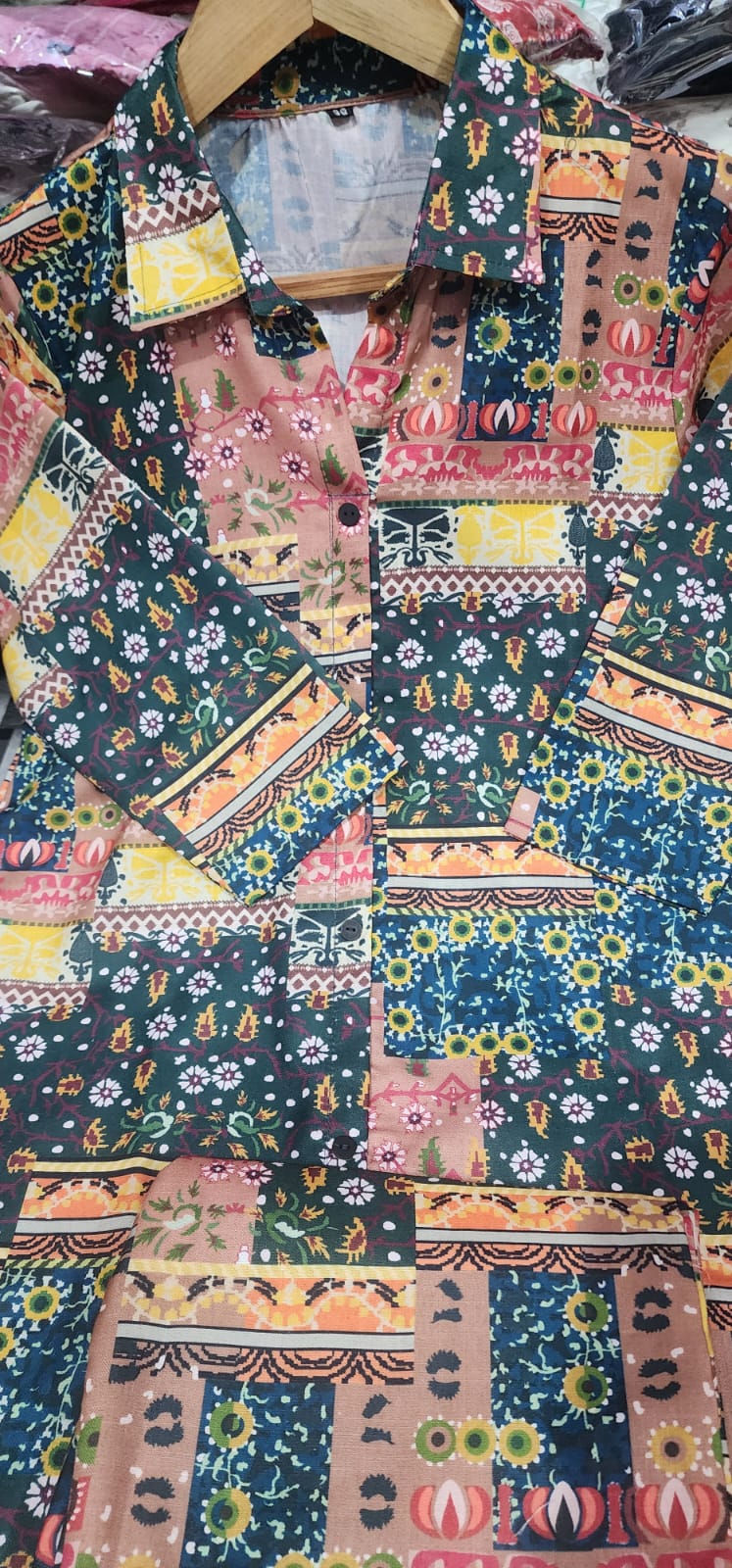 Slub Cotton Cord Set - Kurti and Pant