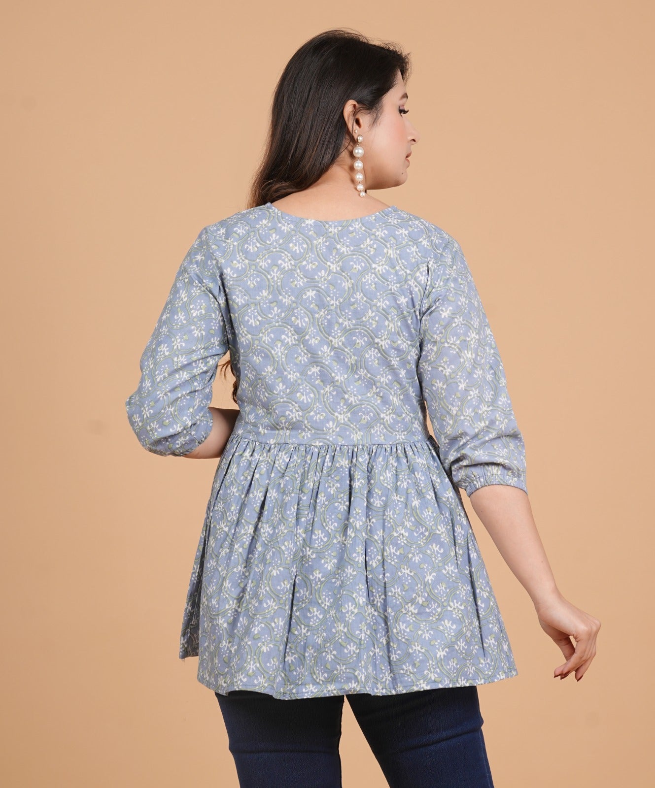 Short Cotton Kurti - 28 inches Length