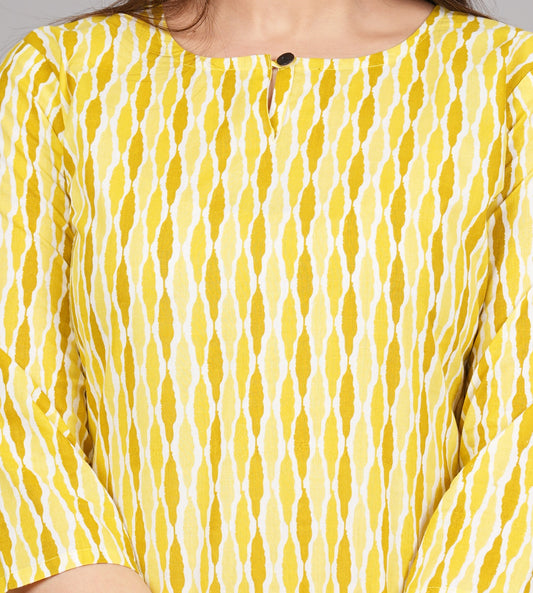 Short Cotton Kurti - 28 inches Length