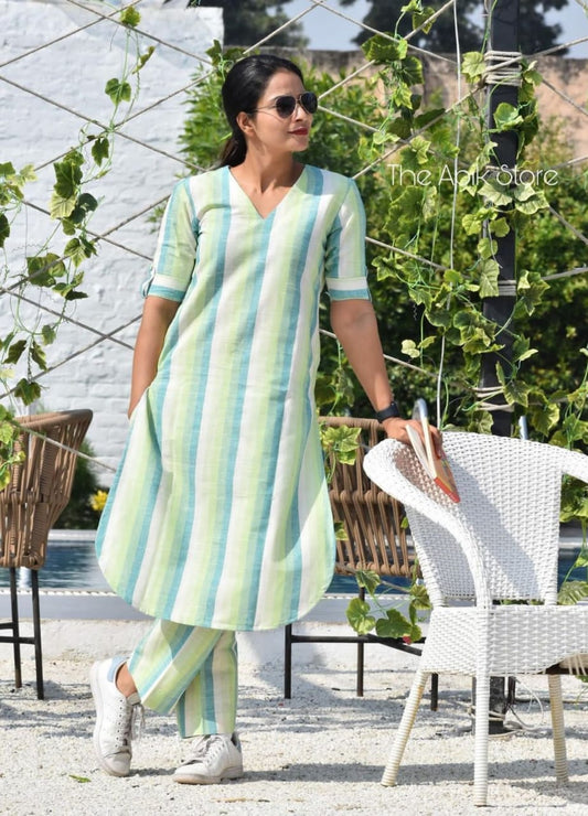 Apple Cut Kurti with Pant in South Cotton