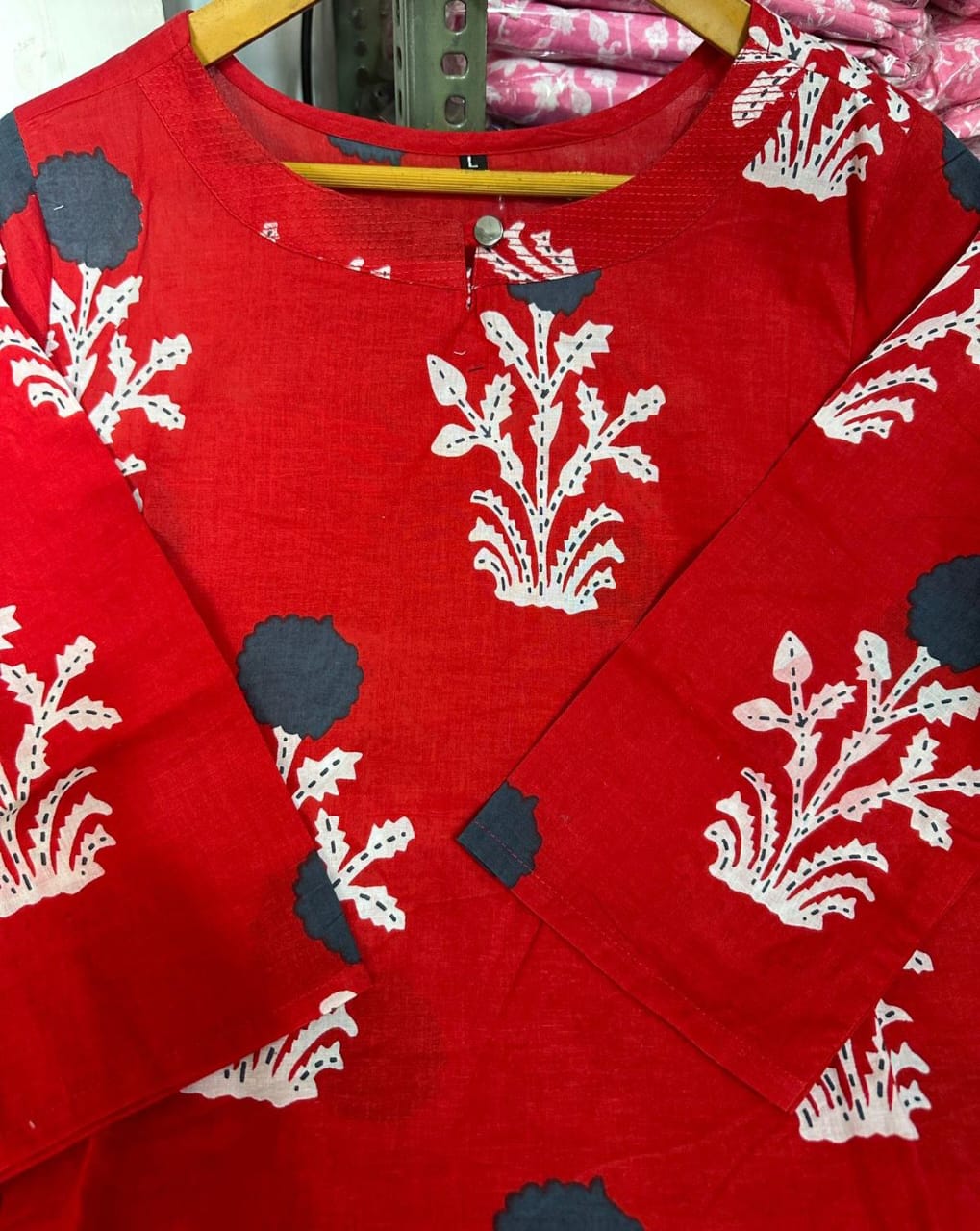 Women's Cotton Kurti Pant Dupatta Set