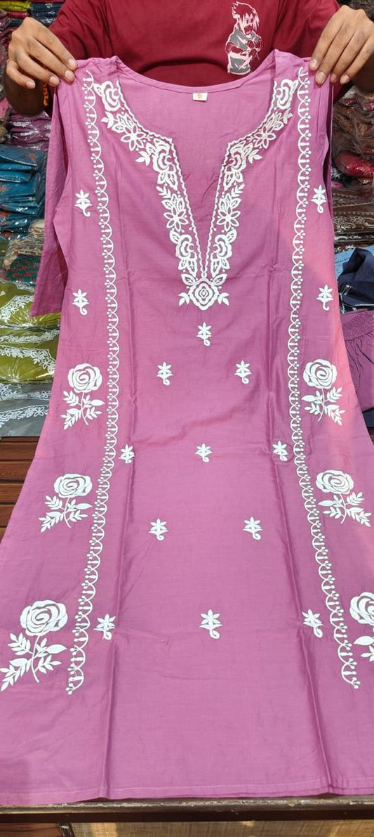Cotton 60×60 Kurti Pant Dupatta Suit Set