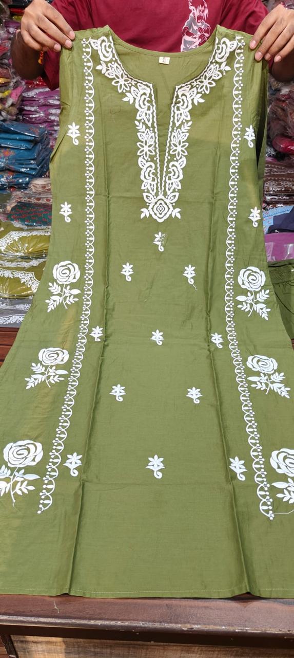 Cotton 60×60 Kurti Pant Dupatta Suit Set
