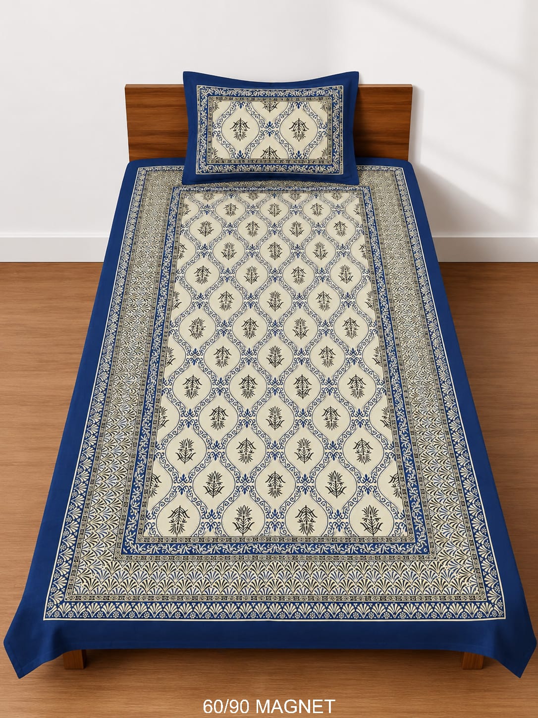 Cotton-Feel Viscose Blend Single Bedsheet with Pillow Cover