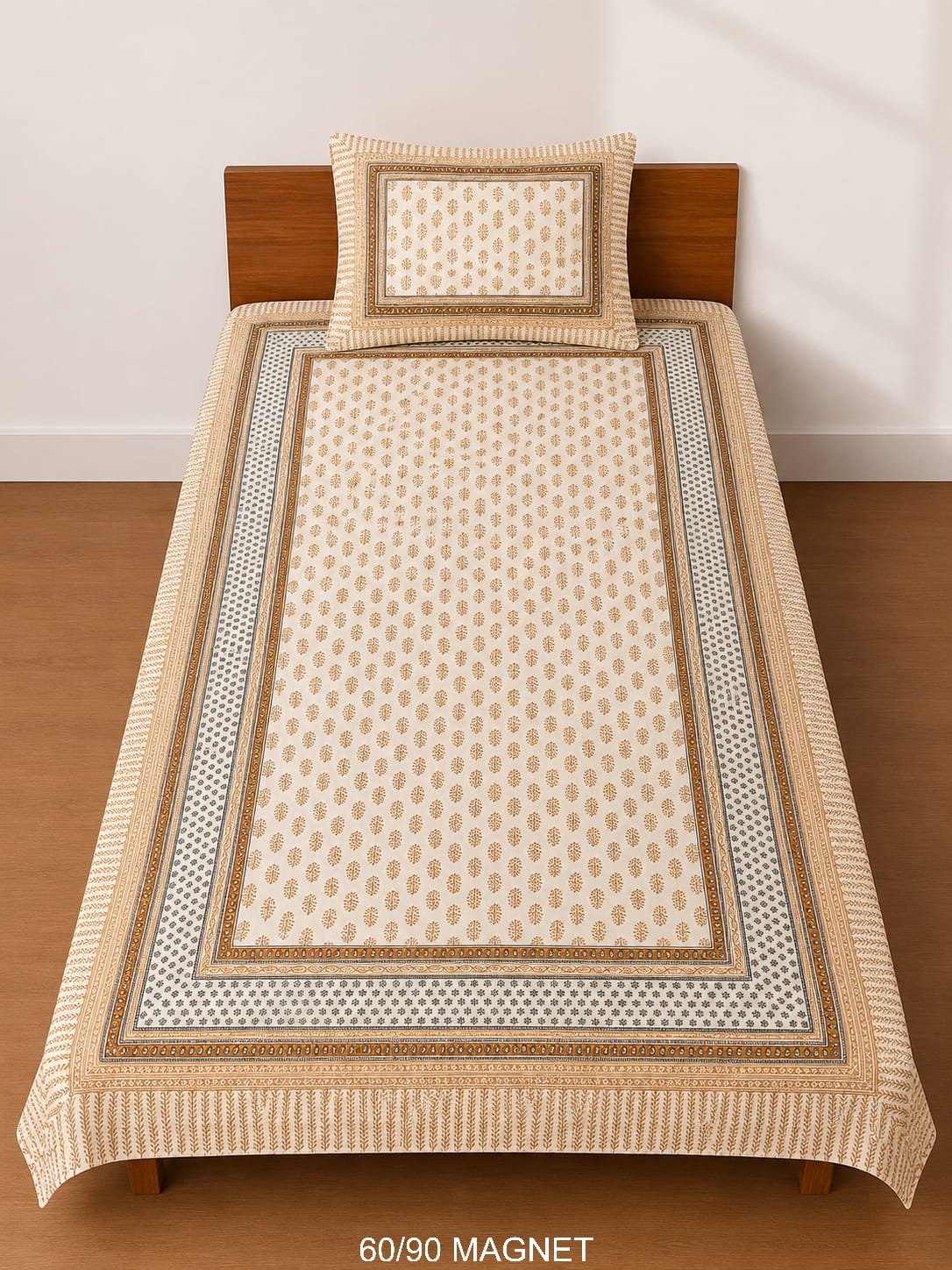 Cotton-Feel Viscose Blend Single Bedsheet with Pillow Cover