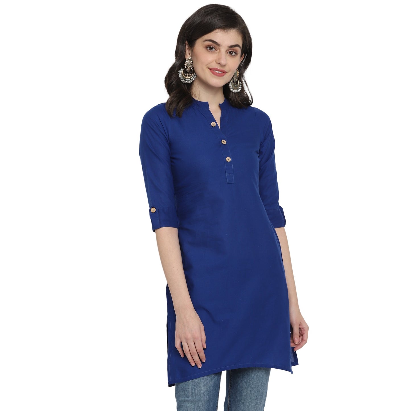 Cotton Kurti with Traditional Sleeves for Women