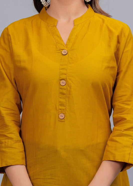 Cotton Kurti with Traditional Sleeves for Women