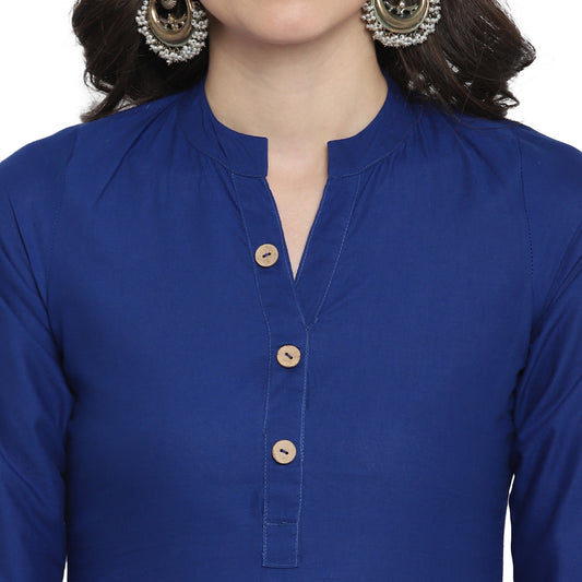 Cotton Kurti with Traditional Sleeves for Women