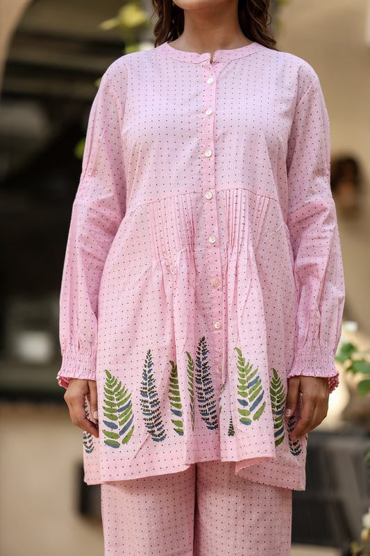 Cotton Polka Dot Printed Coord Set for Women