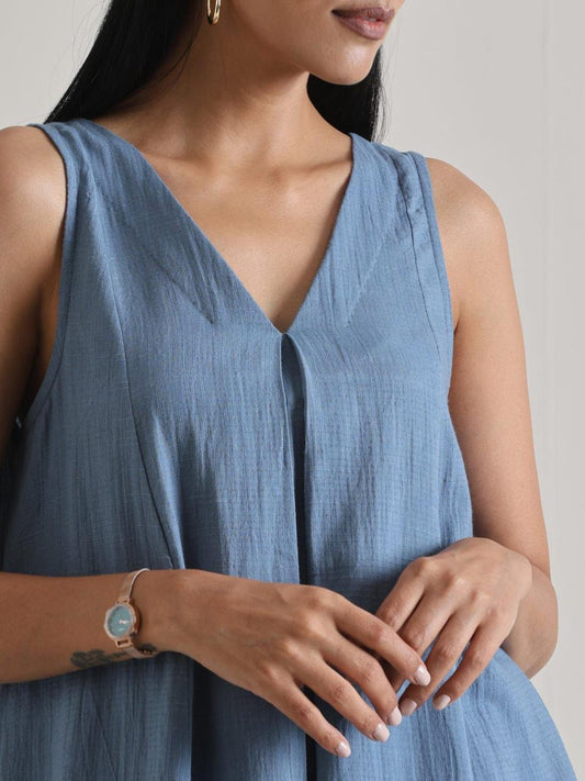 Cotton Slub Kurti Pant Co-Ord Set