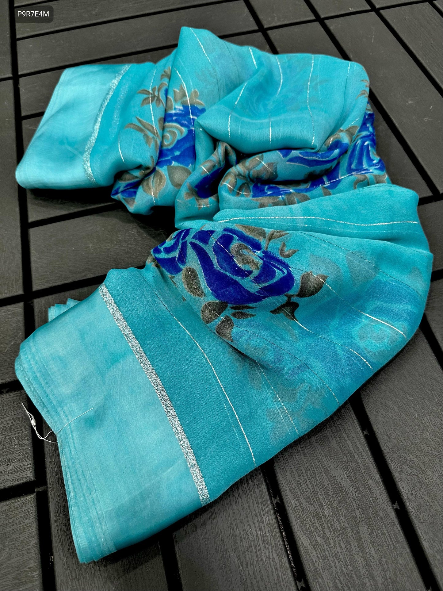 Georgette Saree with Mill Print & Blouse Piece