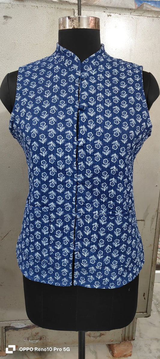 Jaipuri Quilted Reversible Cotton Jacket