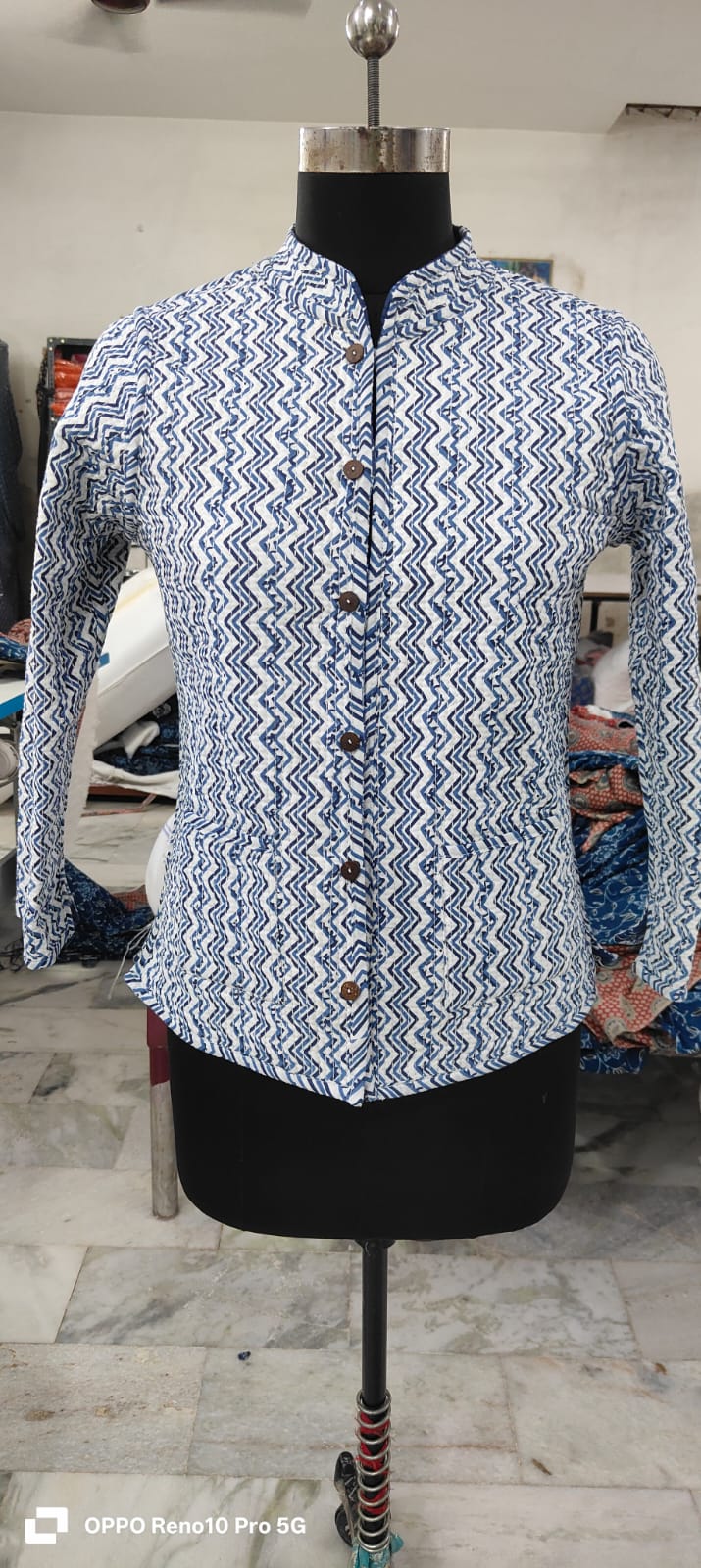 Jaipuri Quilted Reversible Cotton Jacket – 28 Inch