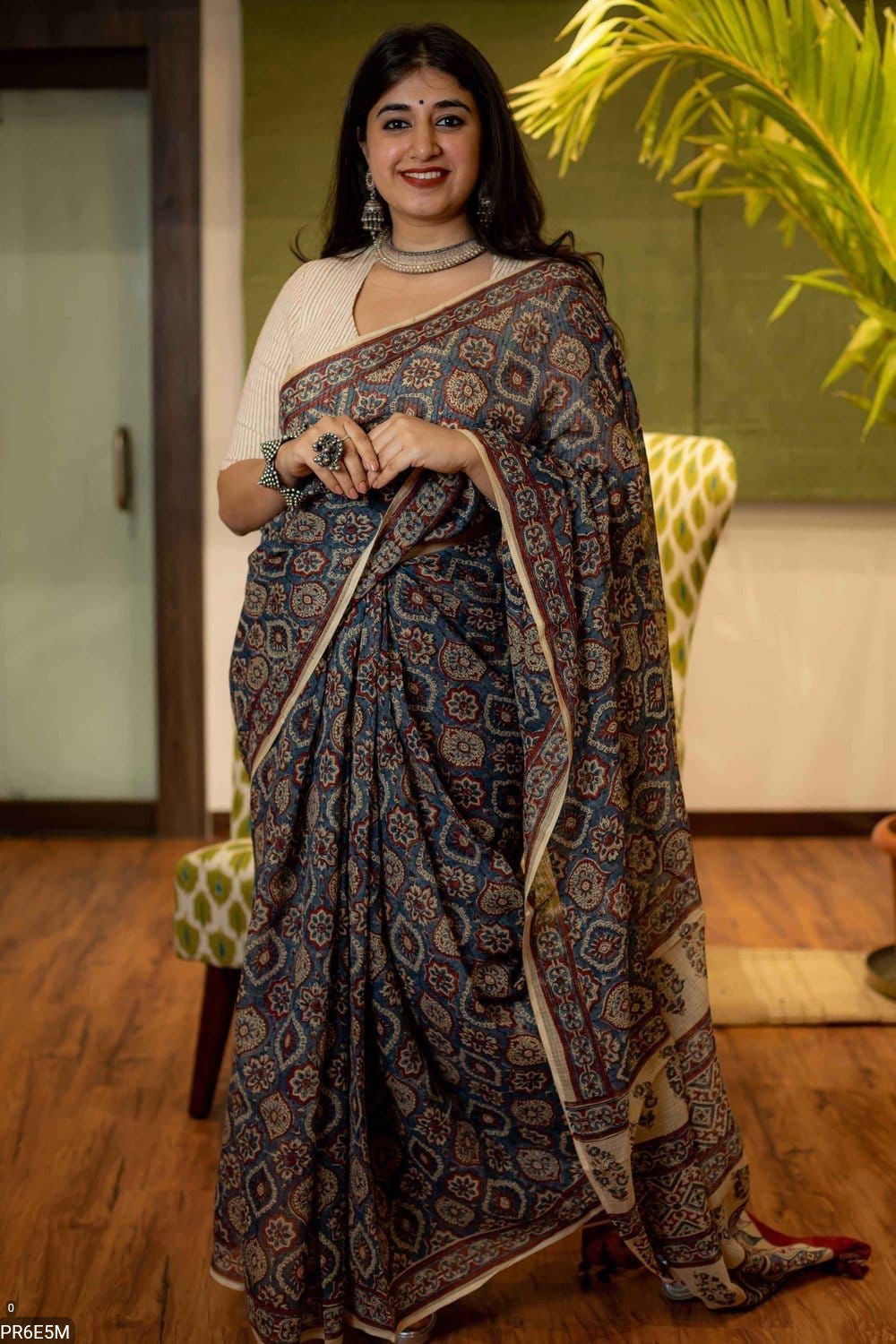 Kota Doriya Saree with Digital Print & Running Blouse