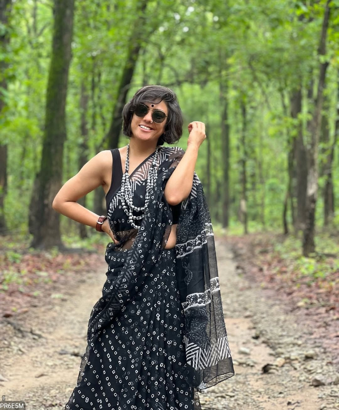 Kota Doriya Saree with Digital Print & Running Blouse