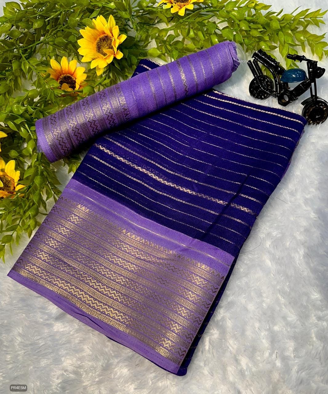 Mysore Silk Saree with Weaving & Blouse Piece