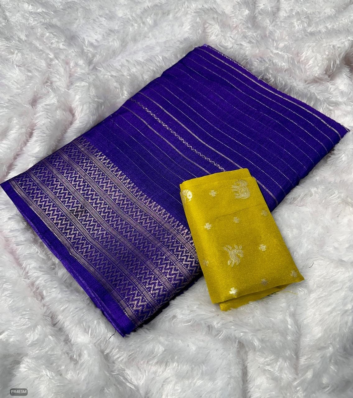 Mysore Silk Saree with Weaving & Blouse Piece