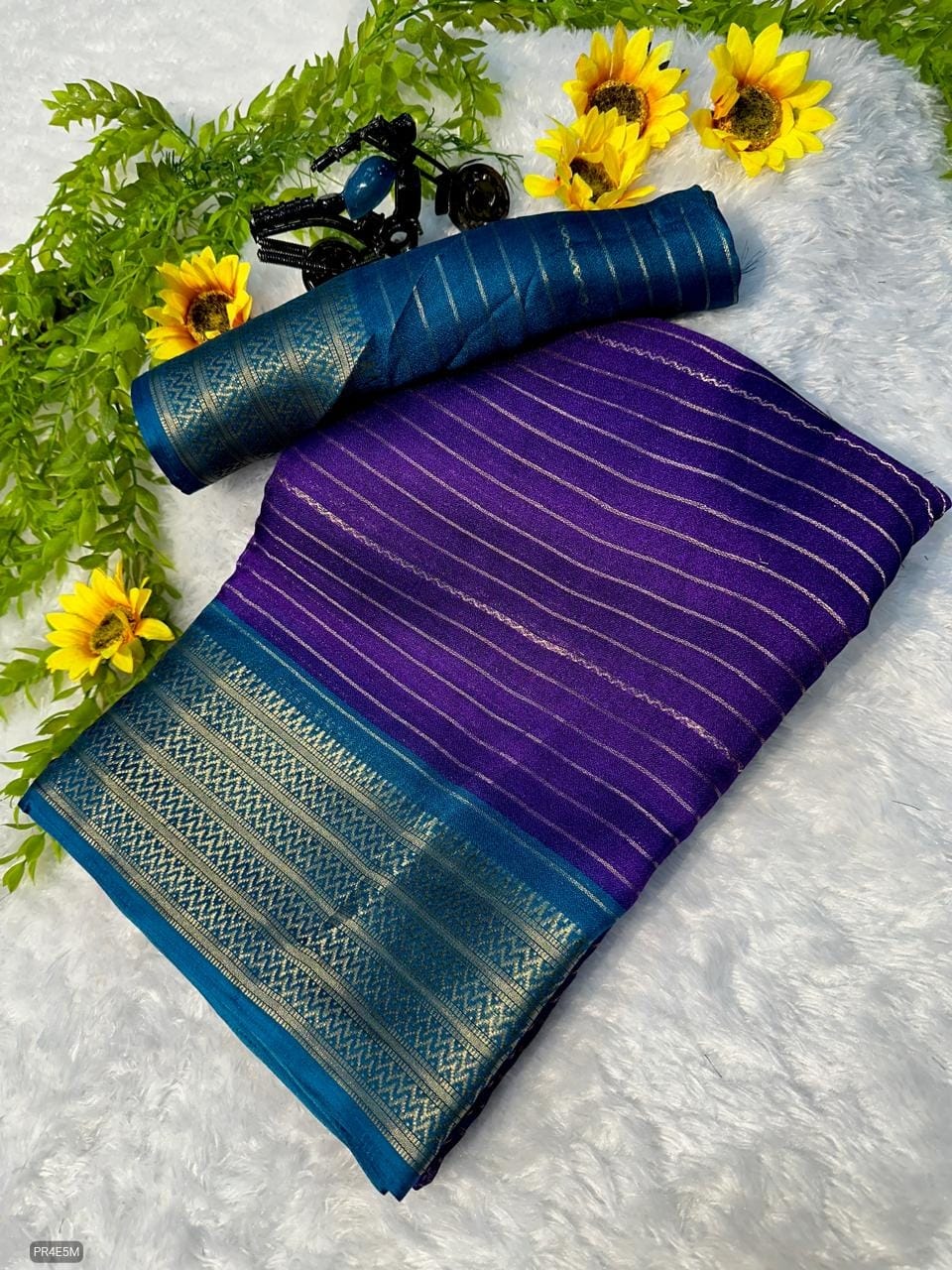 Mysore Silk Saree with Weaving & Blouse Piece