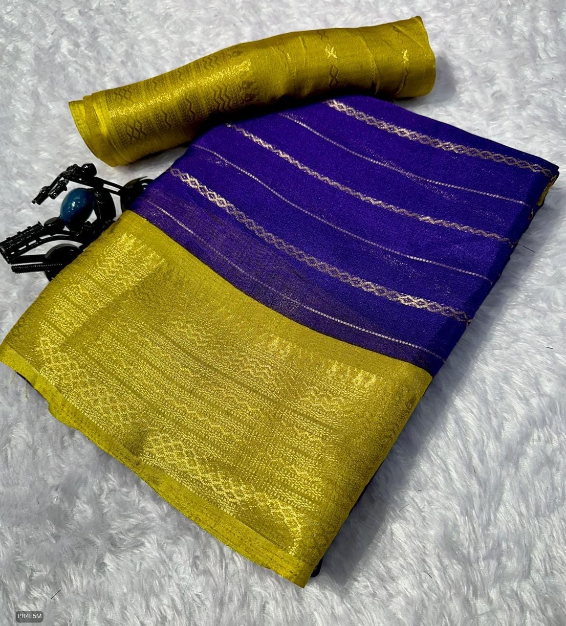 Mysore Silk Saree with Weaving & Blouse Piece