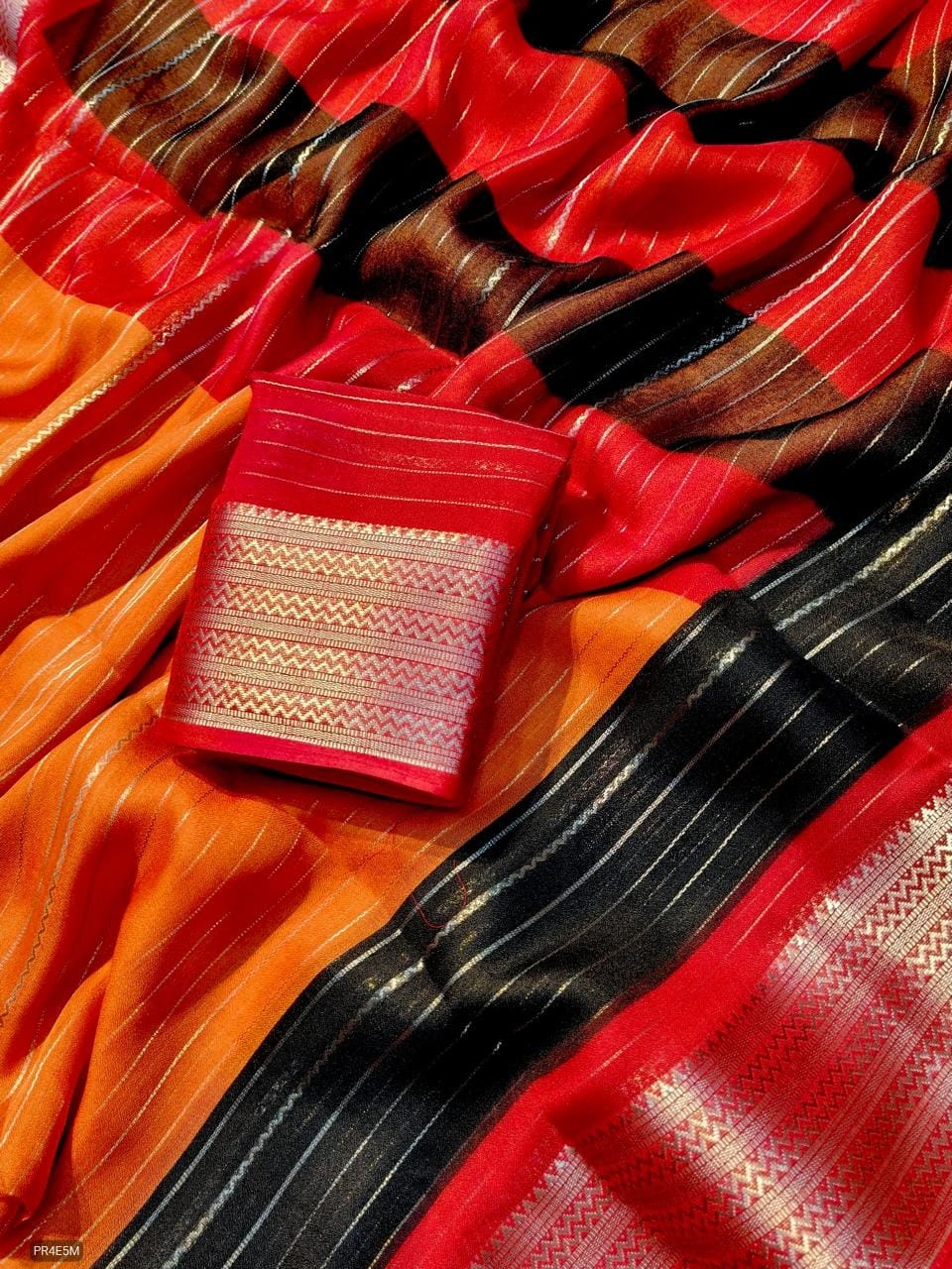 Mysore Silk Saree with Weaving & Blouse Piece