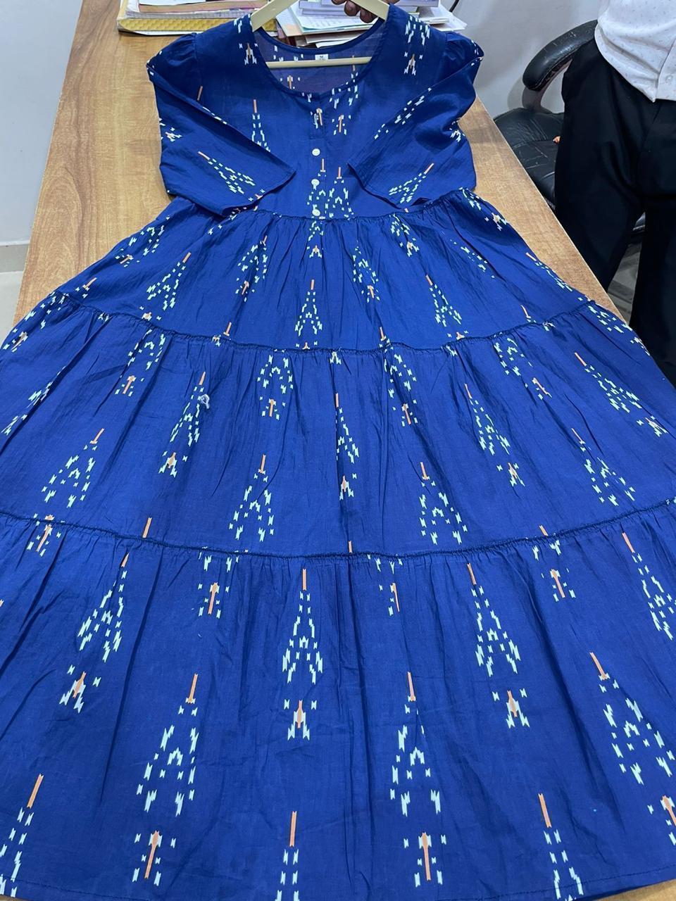 Printed Cotton 60/60 Midi Dress for Women