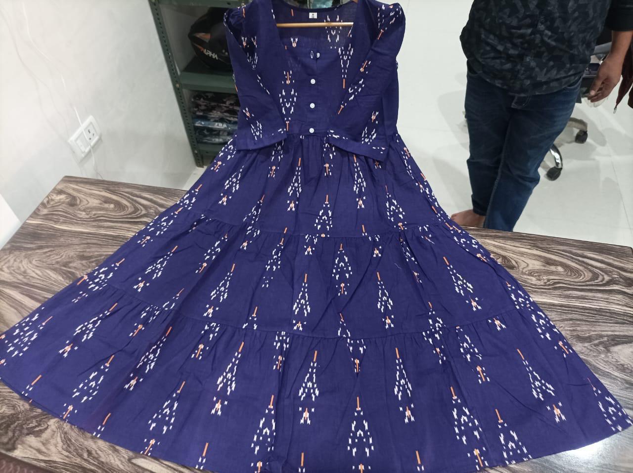 Printed Cotton 60/60 Midi Dress for Women