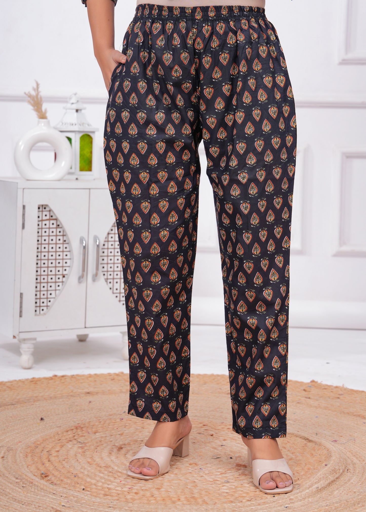 Printed Cotton Cord Set with Straight-Fit Pant & Short Kurti