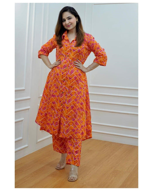 Rayon Procion Printed Co-ord Set – Fully Stitched Top & Bottom