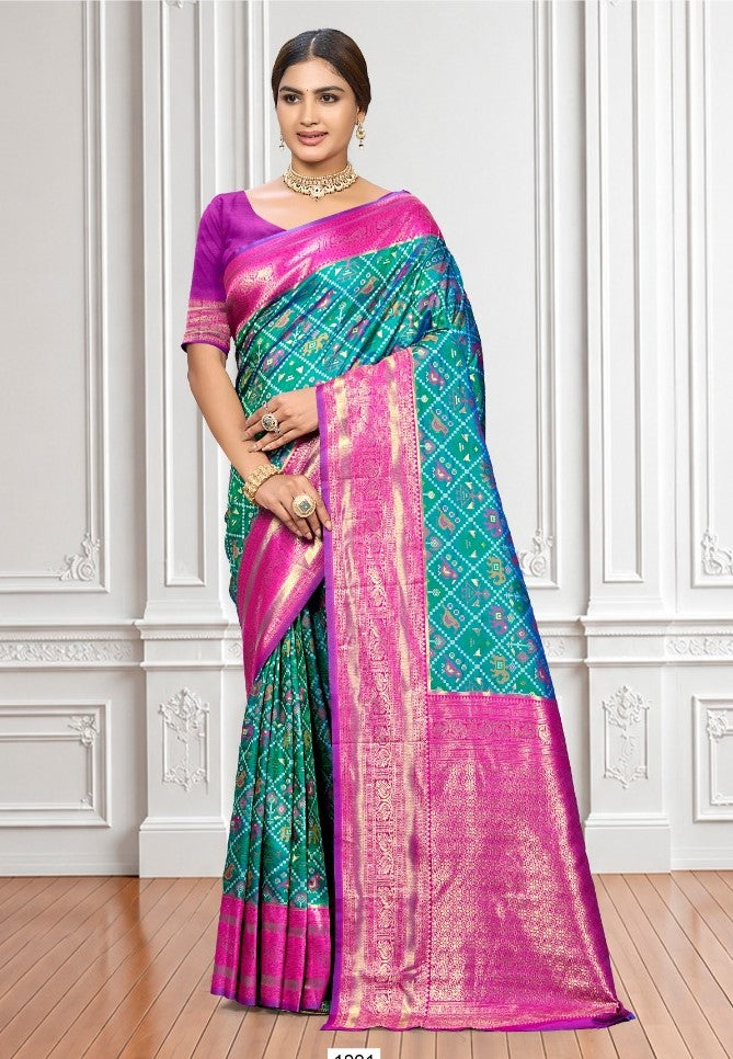 Silk Saree with Silk Blouse Piece