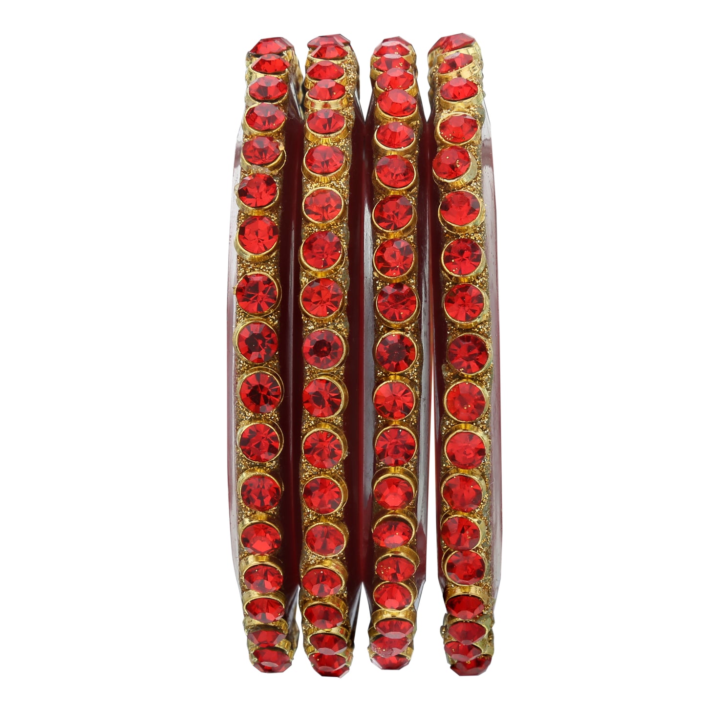 Sukriti Rajasthani Ethnic Designer Handcrafted Seep Kundan Chura Wedding Bridal Dulhan Chuda for Women & Girls - Set of 18