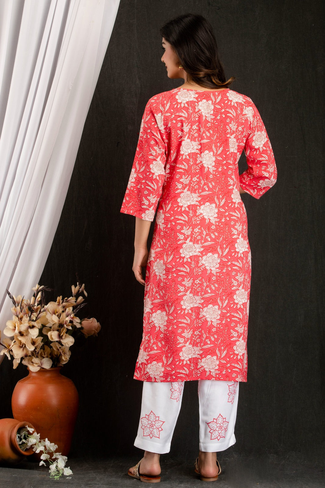 Beautiful Hand Block Print Rayon Kurti with Pant