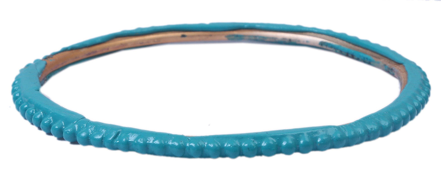 sukriti casual fashion turquoise lac bangles for girls, women - set of 8