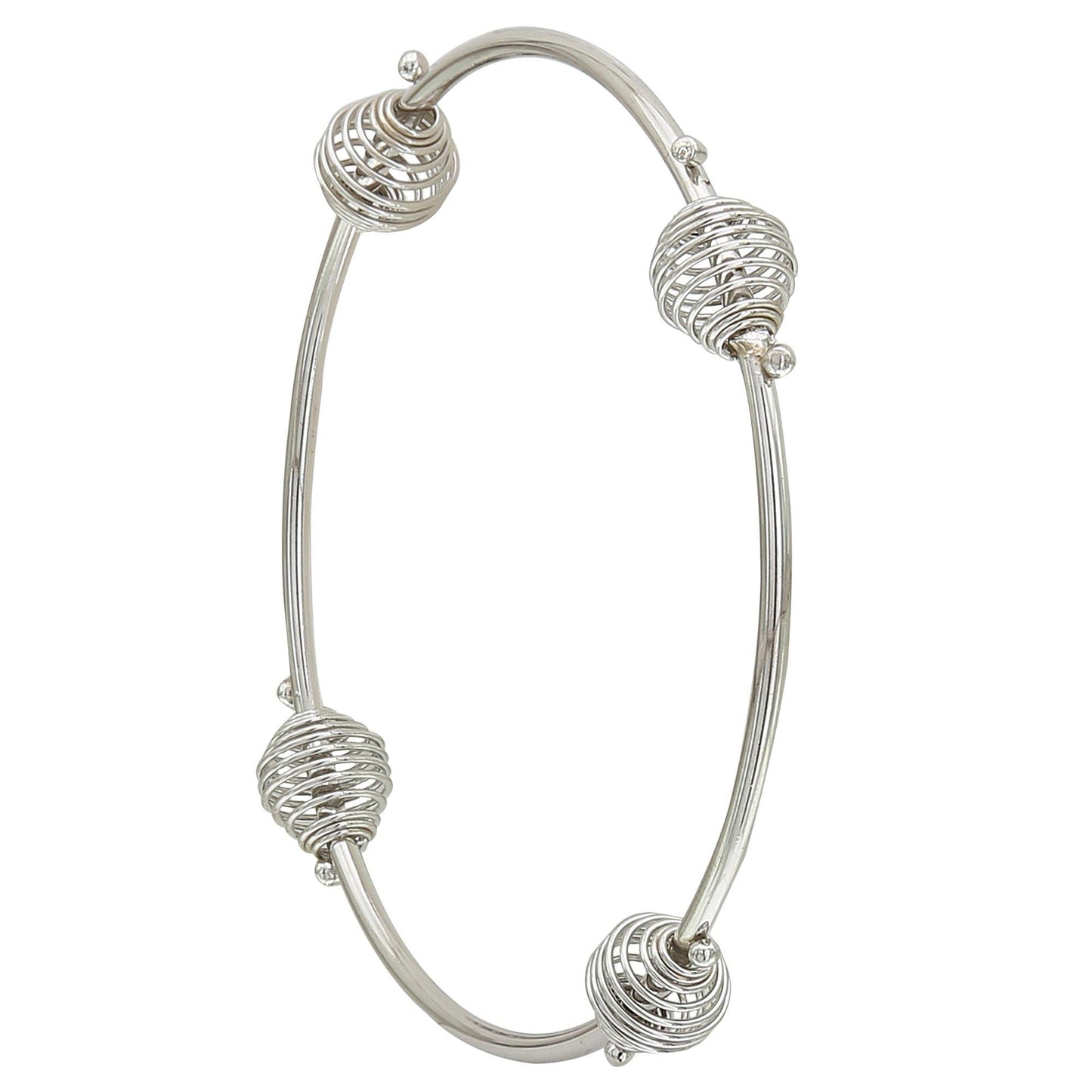 sukriti indian antique look charming party wear silver bangles for girls & women - set of 12