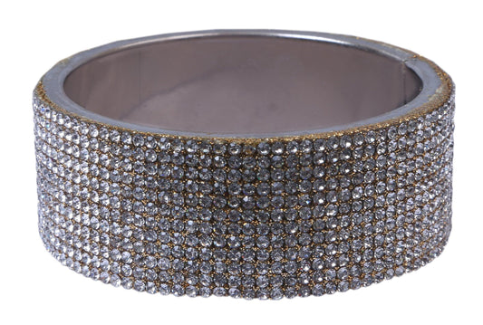 sukriti indian party wear fashion white bracelet jewelry for women & girls - set of 1