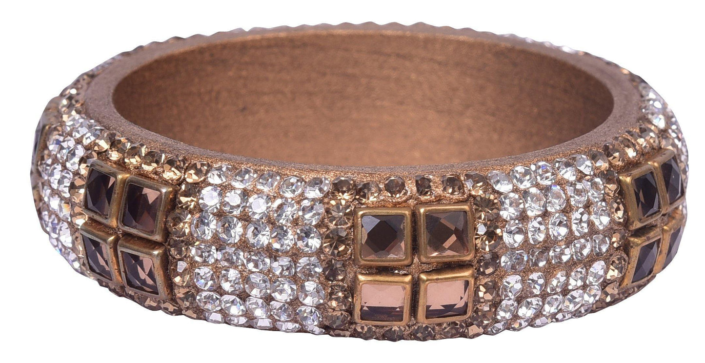 sukriti party wear gold lac bangles - set of 2