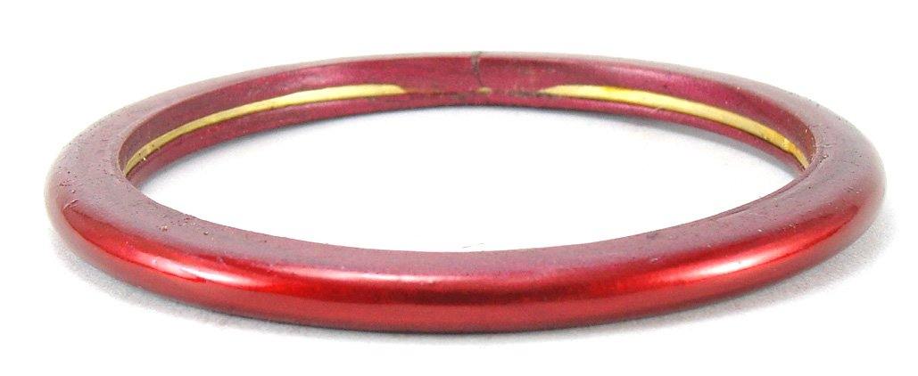 sukriti rajasthani bridal red golden lac chura bangles for women - set of 20