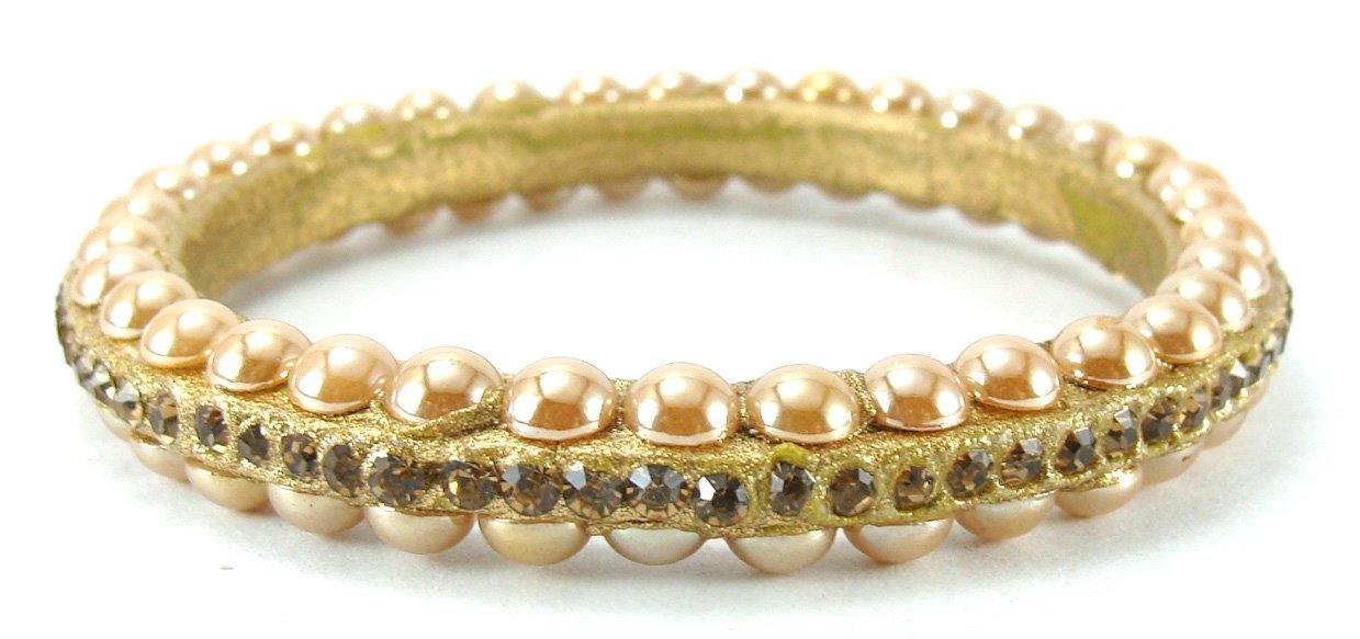 sukriti rajasthani contemporary gold lac bangles for women - set of 4