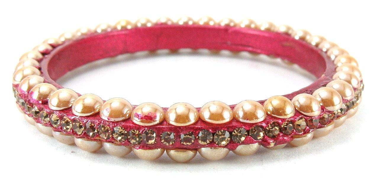 sukriti rajasthani contemporary maroon lac bangles for women - set of 4